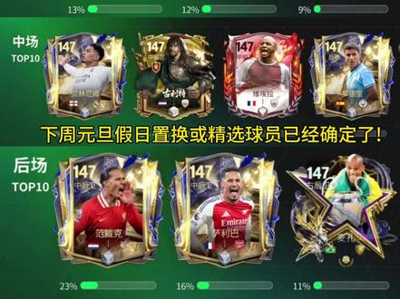 元旦假日置换或精选球员已经确定!#FC足球世界 #人气11人 #精选 #置换 #fc冬季英超来袭