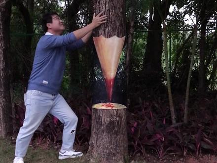 君宝:牛顿这只彩色铅笔好大啊🔥#创意#悬浮树