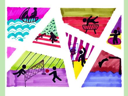 用马克笔画出自己最喜欢的奥运项目吧#马克笔 #手绘 #绘画