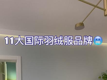 11大国际羽绒服品牌。@抖音小助手