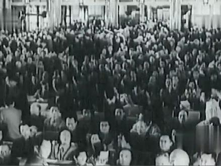 第一届全国人大主席选举:毛主席以1210票全票当选