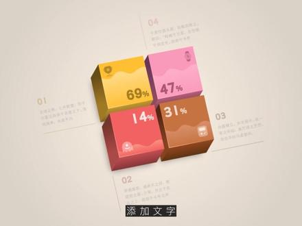 四饼图 #PPT #PPT灵感 #PPT高级感 #PPT设计 #PPT设计师