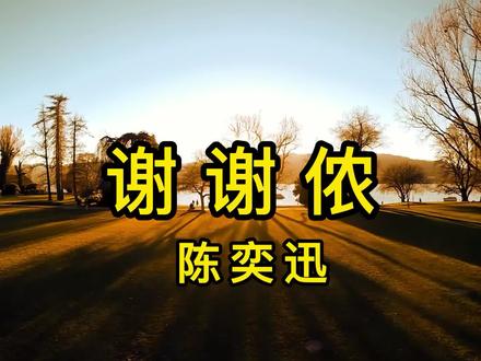 【4K】《谢谢侬》陈奕迅---洗脑上头的国语歌(歌词字幕) #谢谢侬 #陈奕迅 #国语 #歌曲 #4K #MV