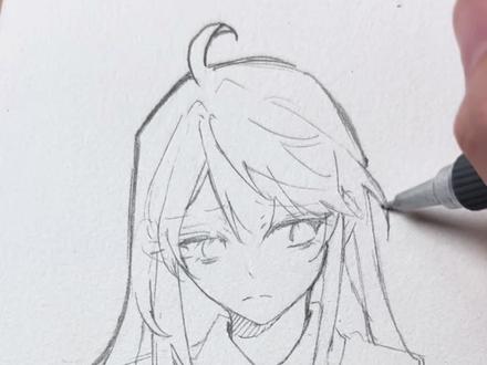 爱蹭线?可以试一下0.3的自动铅笔 #绘画小技巧 #二次元 #手绘 #绘画过程 #画画