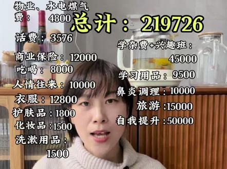 一家三口在二线城市一年的开销是多少,算完直接嘤嘤嘤😭#家庭支出#记录真实生活#长沙#生活开销#一家三口