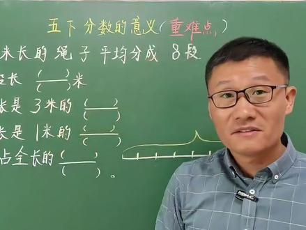 五年级数学下册重点必考题,同一属性法轻松解分数的意义填空题 #分数的意义 #同一属性 #五下重点必考