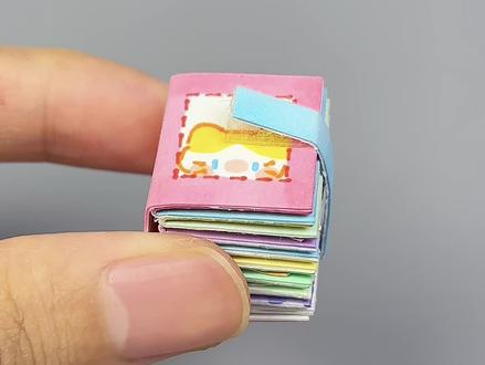 自制超级迷你小猫换装豆豆本 #手工 #自制豆豆本 #豆豆本