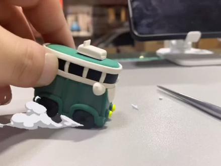 开往夏天的小巴#超轻粘土 #交通工具