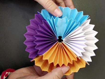 4张纸做个解压的无限翻转球#折纸教程 #手工