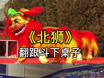 #传统文化 北狮也可以很帅的侧空翻下去#北狮 #年兽