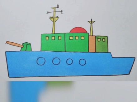 今天跟可可姐姐一起来画一艘军舰吧!保家卫国需要你们——小小男子汉!#简笔画 #每日一画 #爱国 @抖音小助手
