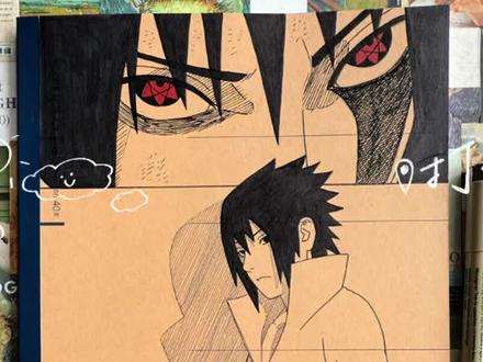 佐助绘画过程#手绘 #佐助 #火影忍者 #绘画过程