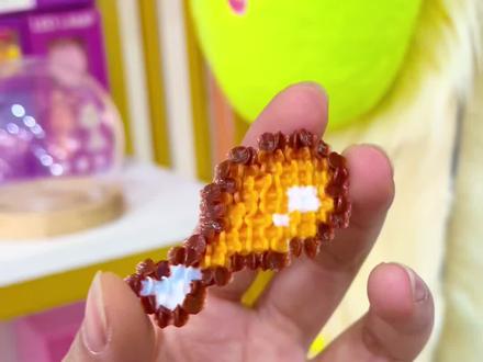 拼豆立体炸鸡腿,脆香可口#立体拼豆 #拼豆 #炸鸡腿 #万物皆可拼