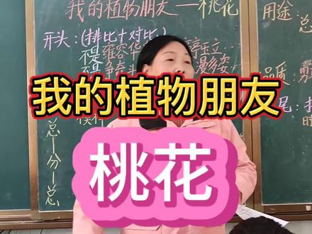 我的植物朋友~桃花#三下 #单元习作范文 #写作技巧方法 #课堂实录片段