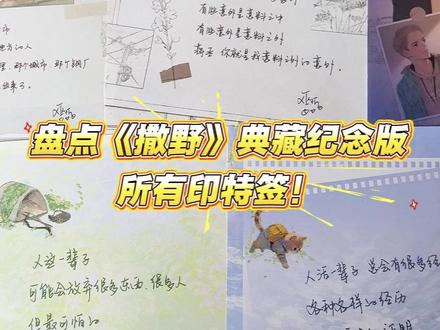 盘点《撒野》典藏纪念版5款不同的印特签!速来铁铁这抢亲签!#撒野 #蒋丞 #顾飞 #小说 #巫哲