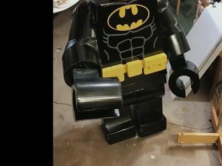 【手工制作】纸板DIY『乐高人仔·蝙蝠侠套装』 #纸箱改造#手工玩具#手工达人#变废为宝手工#亲子手工#蝙蝠侠