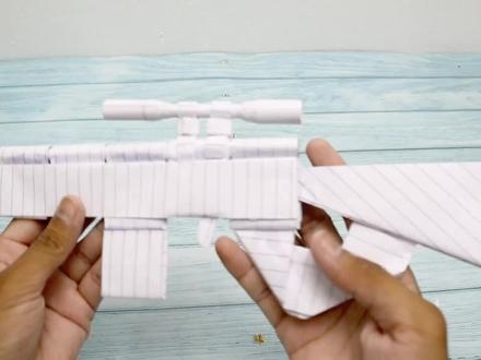 如何制作儿时玩具---纸枪 ##自制玩具 #折纸教程 #剪纸教程 #手工教程 #动手制作 #科技小制作