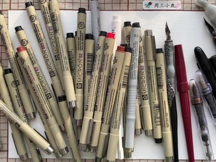 钢笔介绍,视频很长,耐心观看#钢笔淡彩