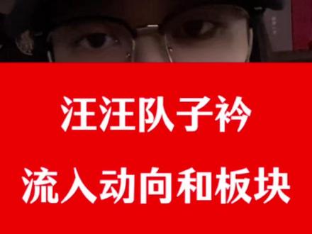 汪汪队资金流入动向和板块 汪汪队资金流入动向和板块#股 #股民 #股票 #财经 #股民交流