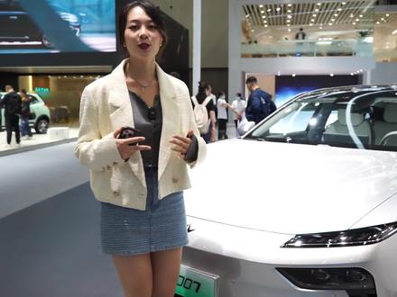 抢先实拍eπ007,新能源中大型轿跑,神似保时捷taycan? #国产车 #新能源车 #电动车 #东风奕派