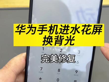 手机进水了,屏幕花了,换一个背光完美解决问题#手机维修 #手机进水 #数码科技
