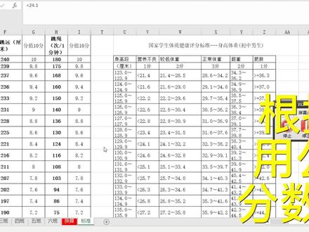 中学录入表现,体育成绩自动出现 适合中学,可以根据标准,比如:考核,出来考核工资,