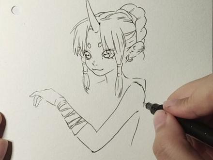 #手绘 #绘画 #绘画过程 #原创 #画画 画一只独角兽