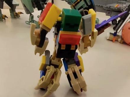 宰人乐高机甲拼装教程 #乐高积木搭建 #小颗粒积木拼装