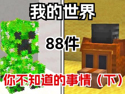 我的世界:88件你不知道的事情(下) #我的世界 #mc