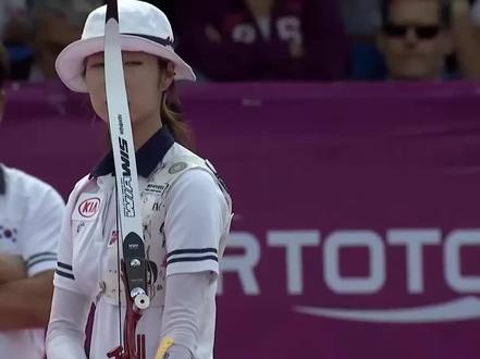 崔美善,韩国顶级箭手,前两年世界排名第一。业余选手多看看她的动作。