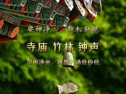 精选声药|寺庙、竹林、佛光、钟声;净心安神,放松助眠……