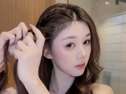 纹理感半扎发舞蹈发型教程✨ #发型 #发型教程 #半扎发 #盘发