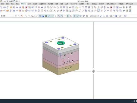 NX12.0中的实体底有阴影如何解决?#ug学习 #模具设计 #模具制造