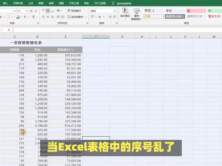 Excel表格序号乱了怎么重新整理编号 #办公软件 #办公软件技巧 #office办公技巧 #excel技巧