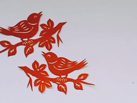 非遗手工剪纸小鸟的剪纸教程 #剪纸艺术
