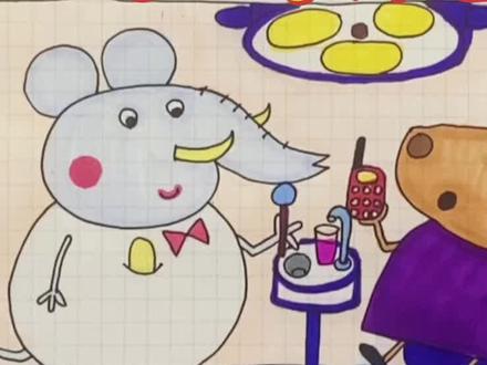 小猪佩奇简笔画#儿童益智 #早期幼儿教育 #小猪佩奇 #儿童简笔画 #简笔画教程 #亲子