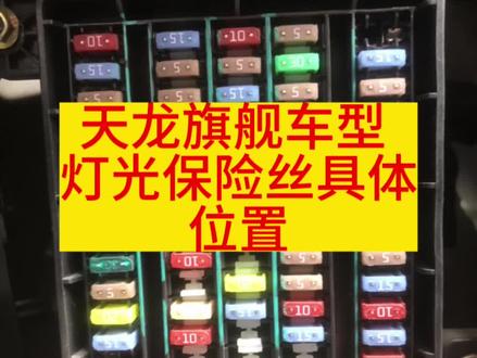 东风天龙旗舰车型 各个灯光保险丝具体位置 #货车司机 #货车电路 #卡车 #卡车司机 #货车