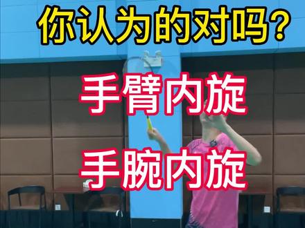 你认为的方式对吗?手臂内旋?手腕内旋?#辰南 #羽毛球教学