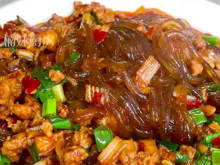 炒蚂蚁上树,切记别焯水和直接炒了,教你一招,粉条不黏不粘锅 #家常菜 #下饭菜 #蚂蚁上树 #粉条