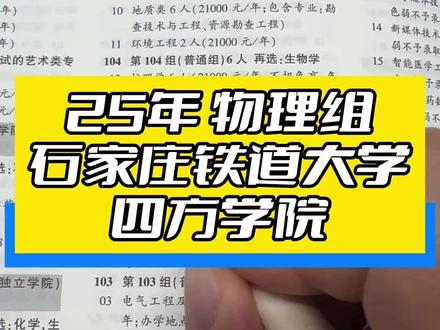 石家庄铁道大学四方学院:分数超公办? #石家庄铁道大学 #就业 #志愿填报