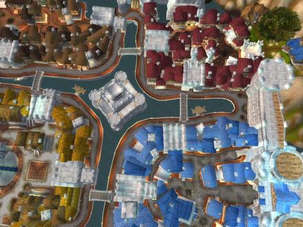 制作暴风城(二十一):法师区和贸易区地形道路的制作