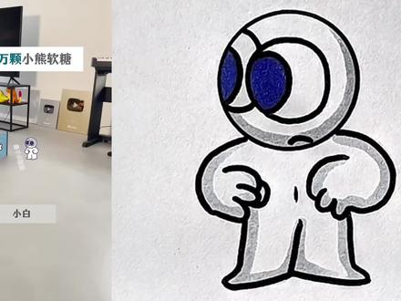 100万g的小熊软糖。 #简笔画