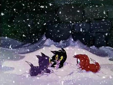 #经典怀旧动画#搞笑动画 三只小孤儿猫-1