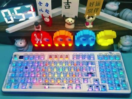 当A98Master 换上透明键帽时#是时候安排一下了 #达尔优 #游戏外设 #机械键盘 #a98master