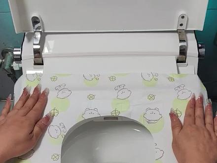 住酒店我必备的一次性马桶贴#一次性马桶贴 #马桶垫 #马桶贴 #外出必备 #好物推荐🔥