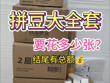 #vlog百亿流量扶持计划 要花多少钱?我的拼豆全套大开箱#拼豆 #拼豆图纸 #拼豆教程