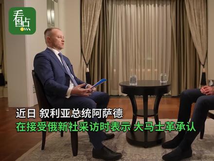 叙利亚总统承认乌东两地“独立”:我们的立场明确而果断