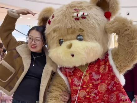 哇哦!暴暴换新衣服了#也太可爱了吧 #暴暴熊