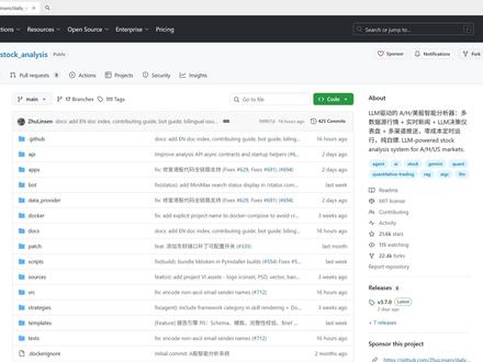 基于AI大模型的选股智能分析系统Github狂飙2w星! 可快速本地部署#ai量化交易 #量化交易系统 #github