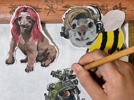 画一只可爱的虫
#青年创作者成长计划 #三角洲行动 #威虫 #绘画 #蜂医